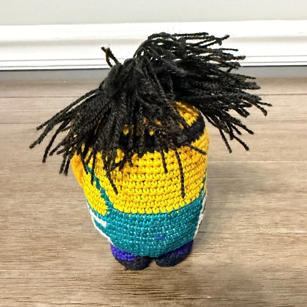 Handmade Crochet‎ Minion Plush One Eyed Amigurumi Despicable Me Knit Toy